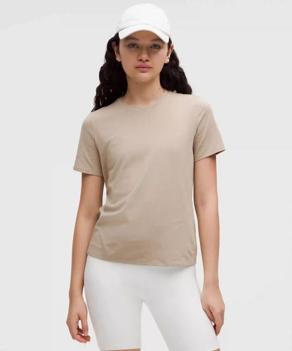Organic Cotton Straight-Hem Crewneck T-Shirt
