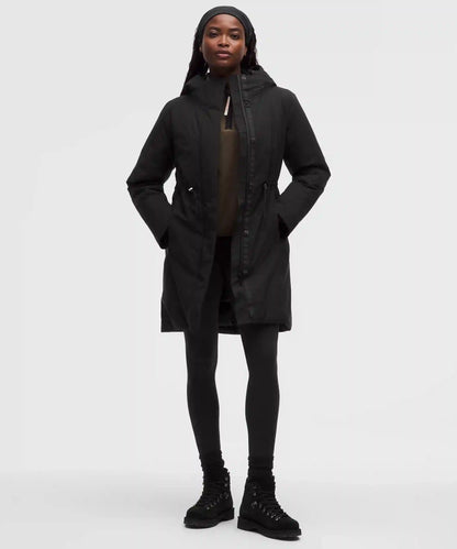 Waterproof Insulated Cinch-Waist Parka