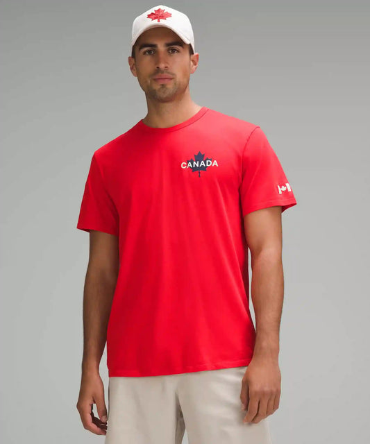 Team Canada Men's Cotton Jersey Graphic T-Shirt *COC Logo