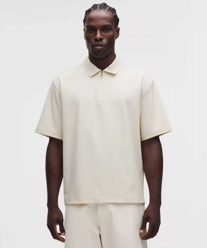 Daydrift Oversized Zip-Neck Polo Shirt
