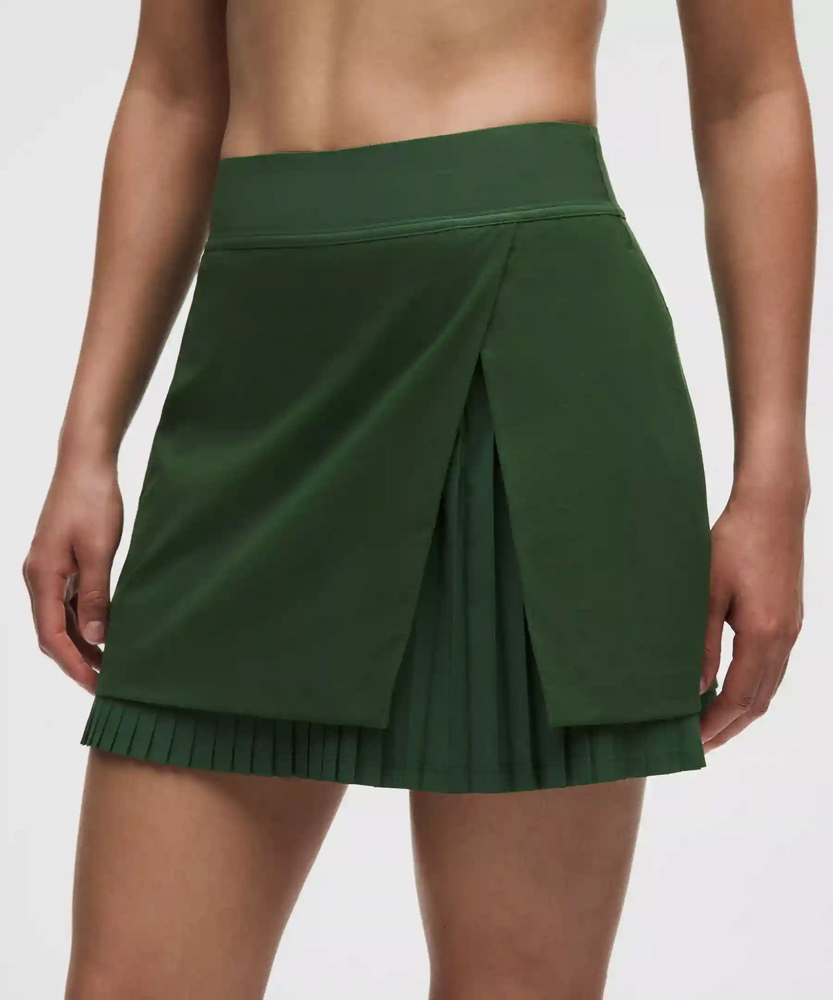 Water-Repellent Pleated High-Rise Golf Skirt