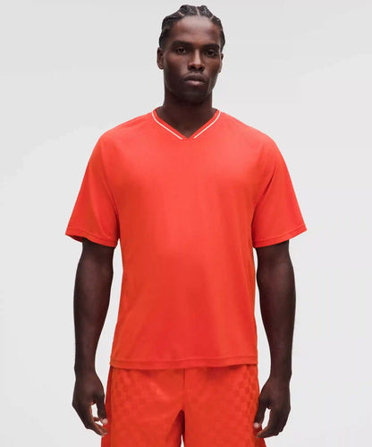 Relaxed-Fit Collared Jersey Short-Sleeve Shirt