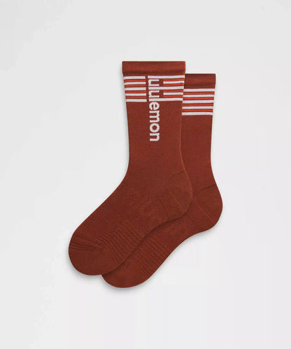 Unisex Power Stride Crew Socks *Stripe