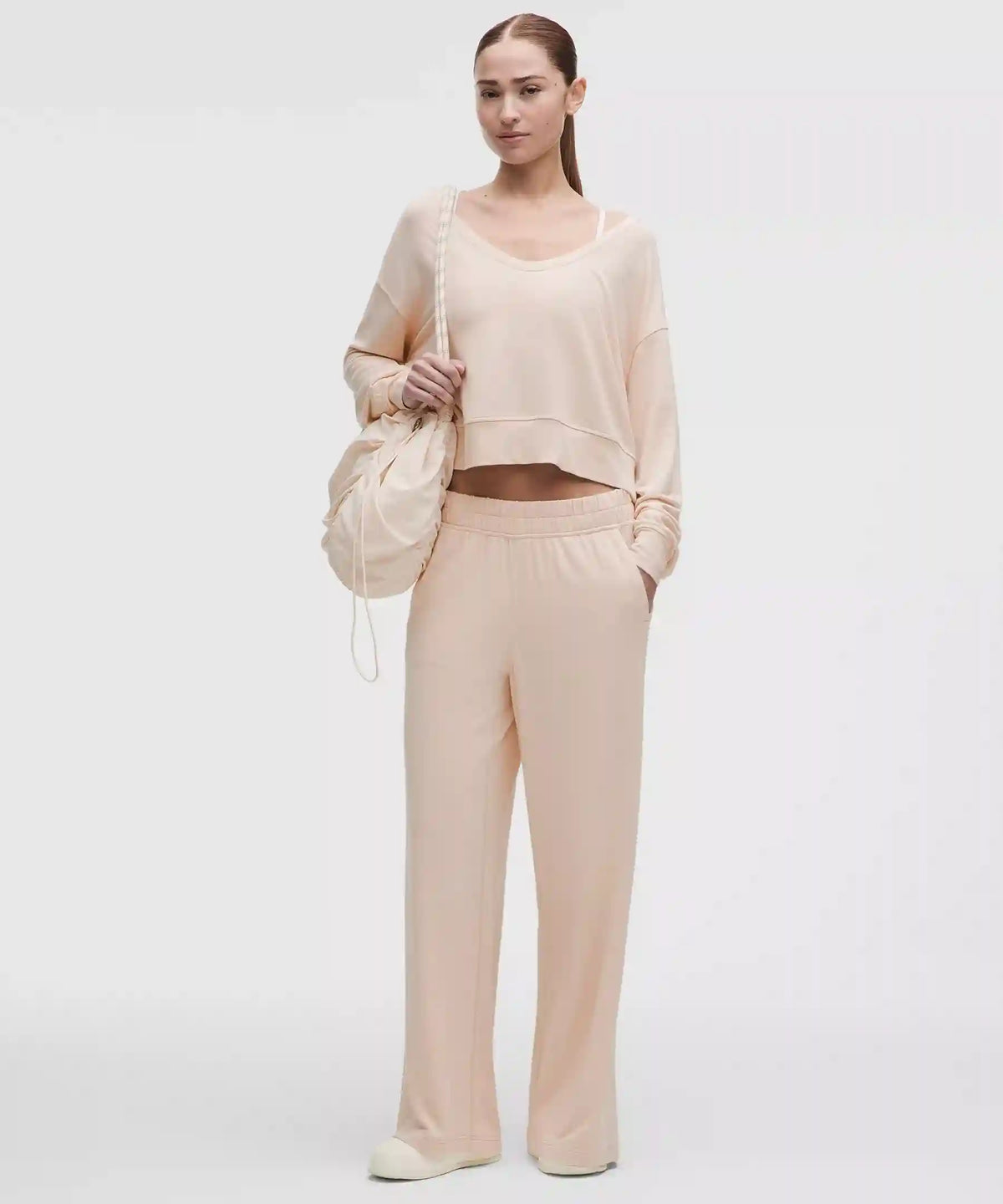 BeCalm Scoop-Neck Pullover