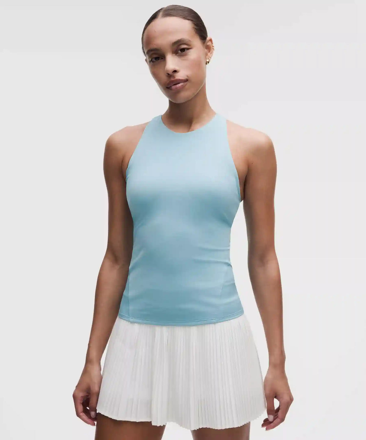 Racerback High-Neck Tennis Tank Top *B/C Cup