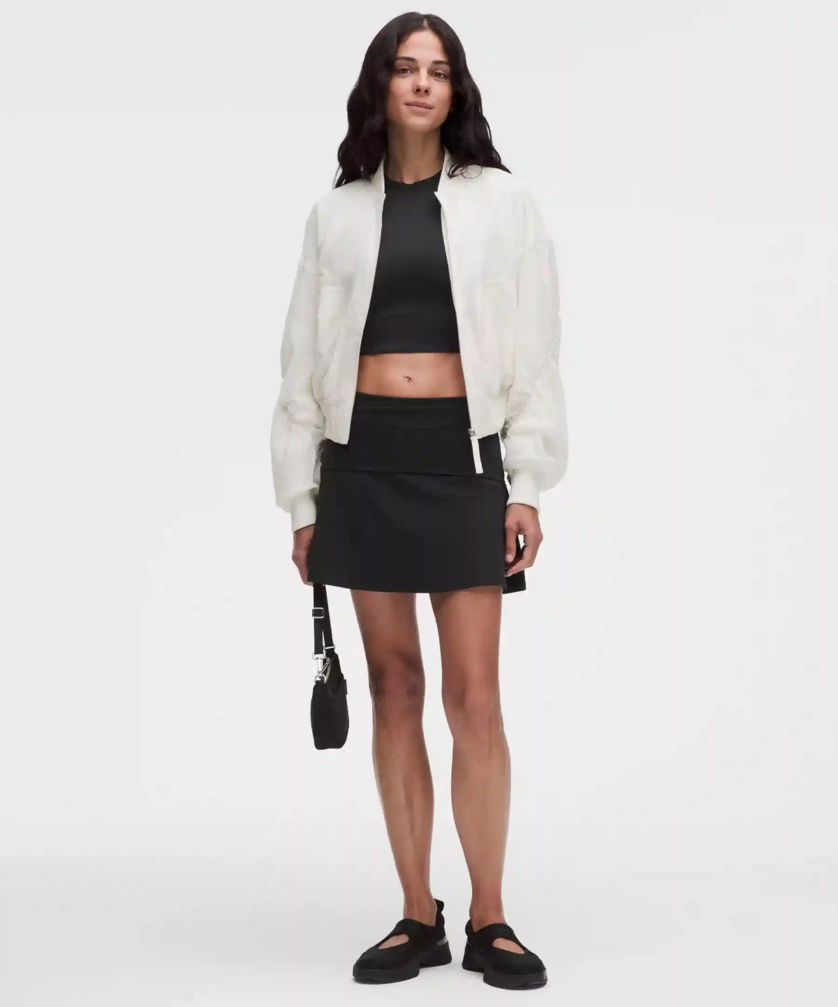 Groove Foldover Mid-Rise Mini Skirt