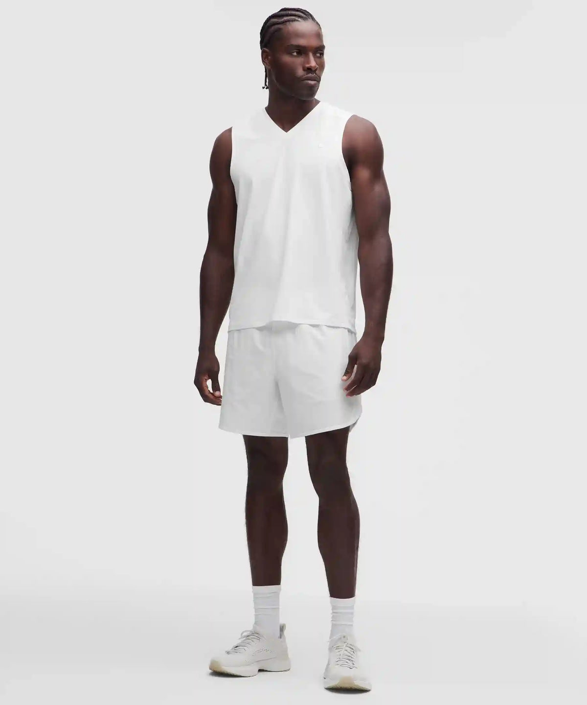 Pique Mesh-Panel Sleeveless Tennis Shirt