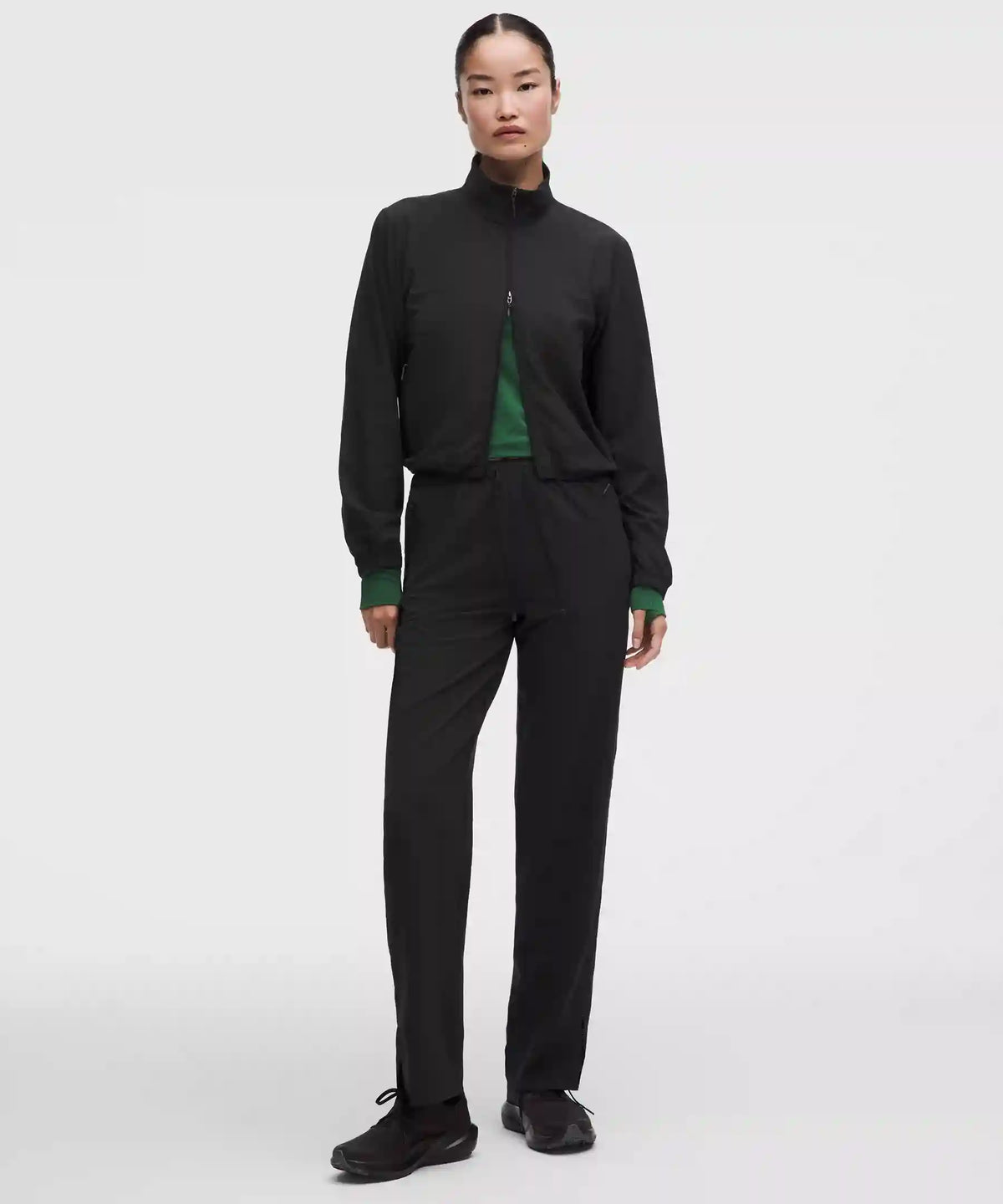 Textured Mesh High-Rise Running Pant