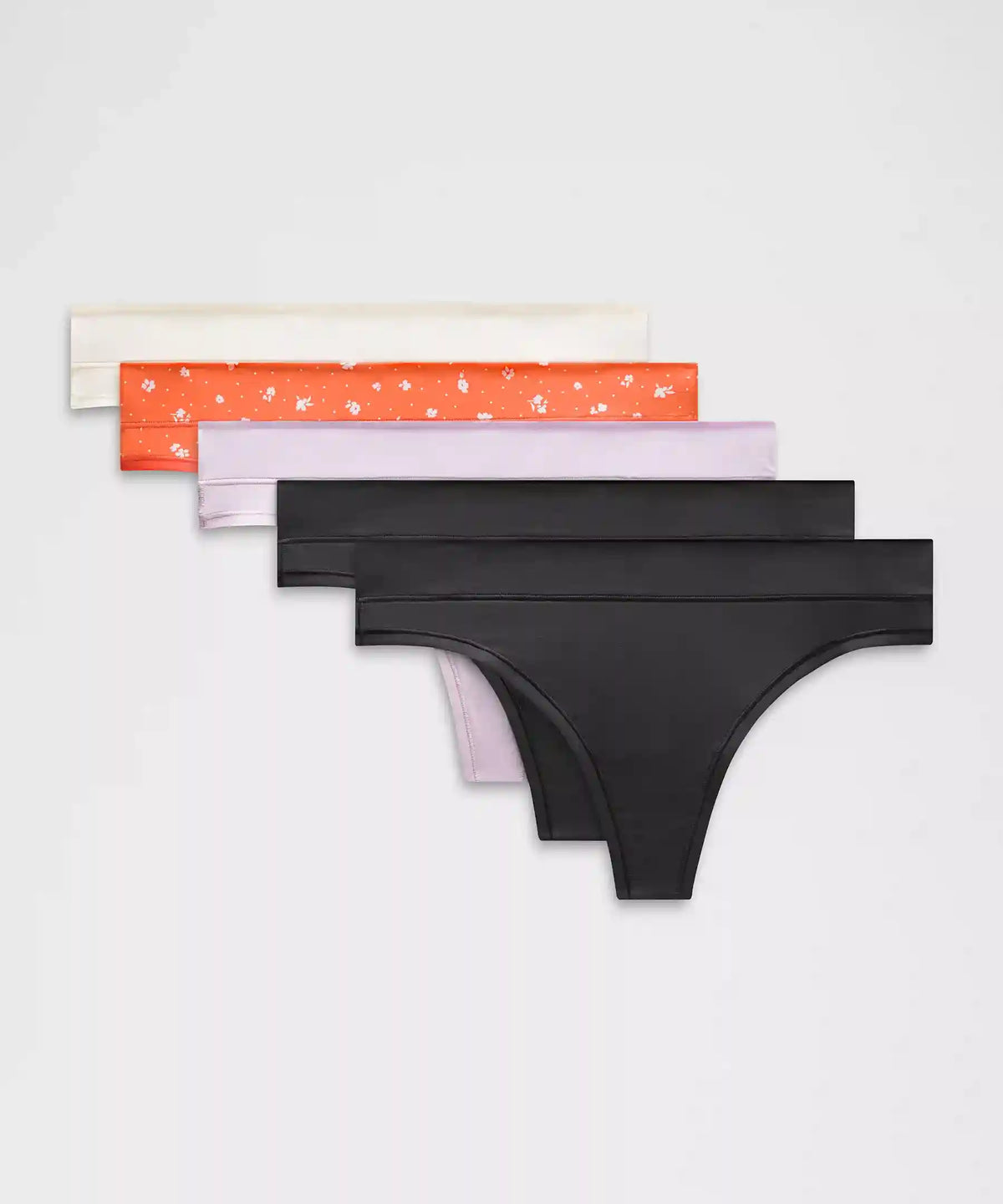 UnderEase Mid-Rise Thong Underwear *5 Pack