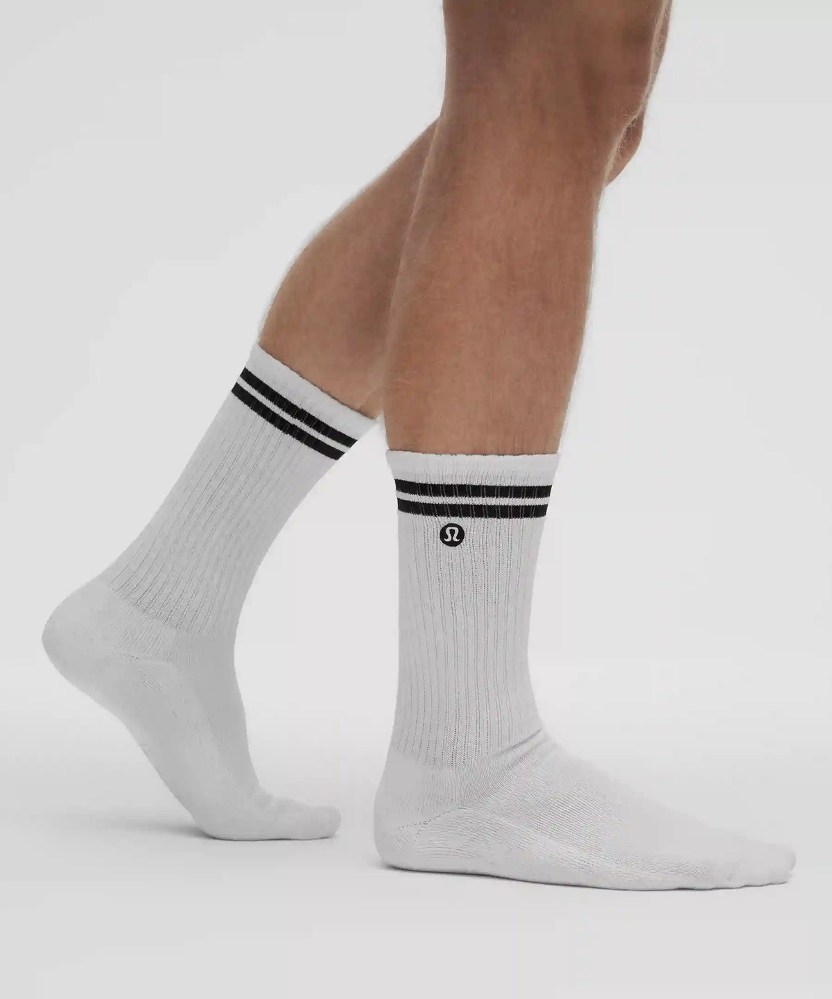 Unisex Daily Essential Crew Socks *Stripe