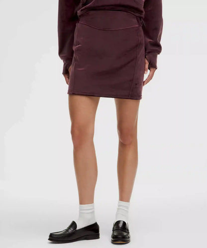 Scuba Mid-Rise Mini Skirt *Velvet