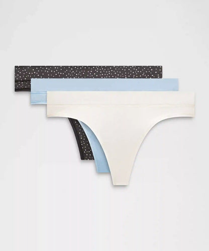 UnderEase Mid-Rise Thong Underwear *3 Pack