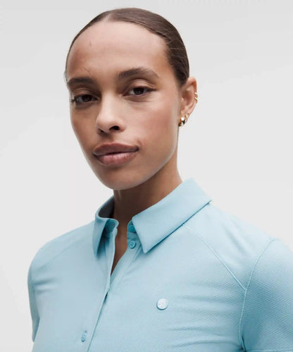 Quick-Dry Short-Sleeve Polo Shirt Straight Hem *Logo