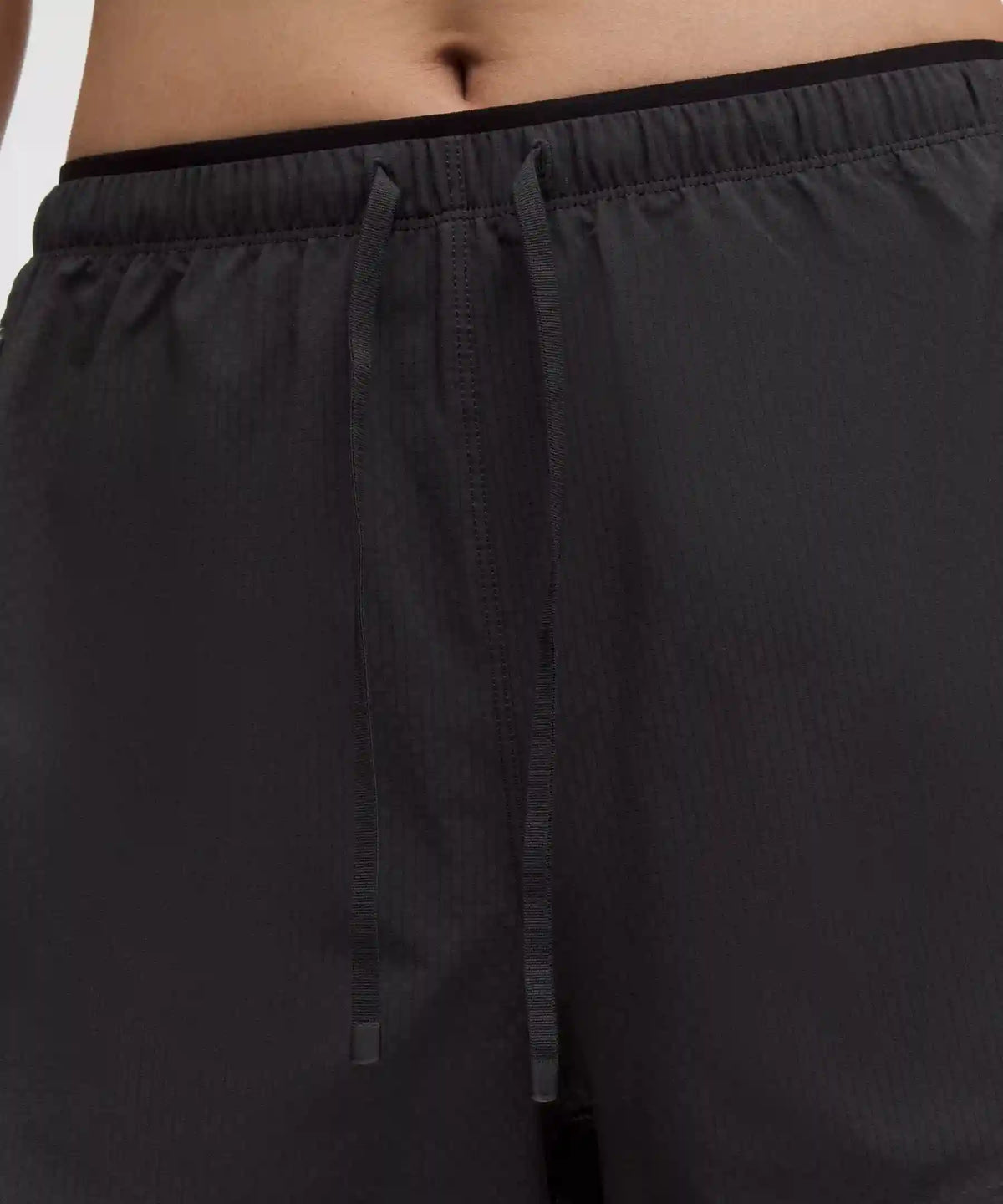 Textured Mesh High-Rise Running Short 2.5"