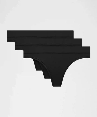 UnderEase Mid-Rise Thong Underwear *3 Pack