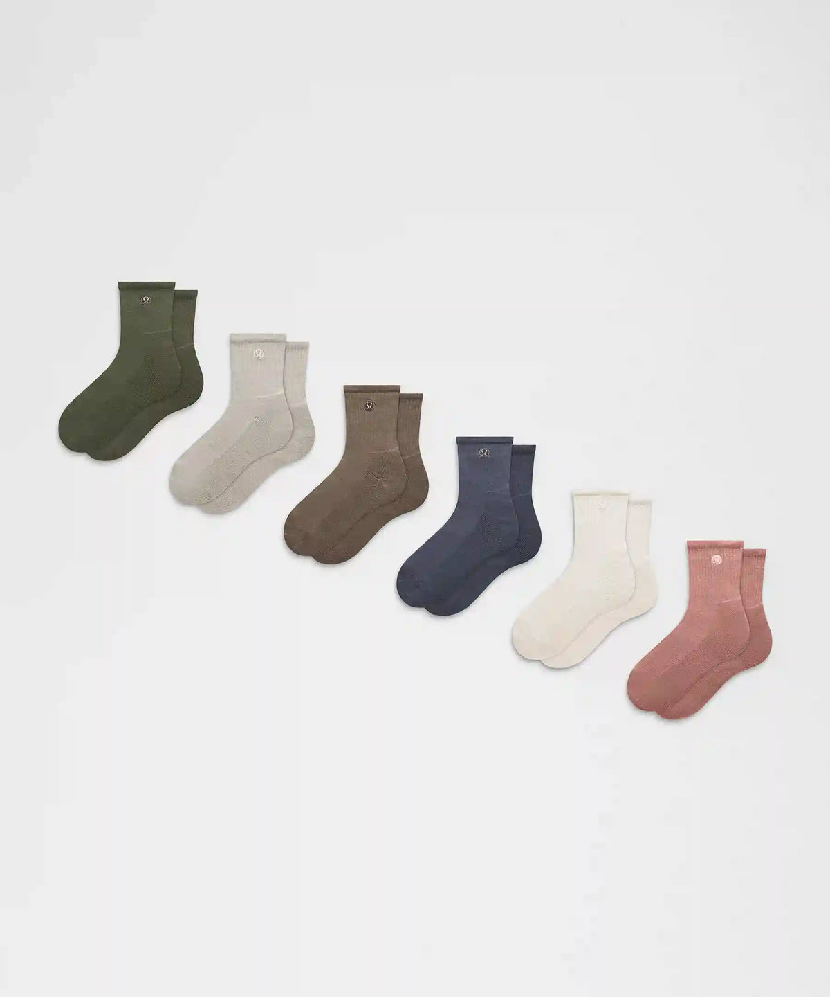 Unisex Daily Essential Quarter Socks *6 Pack