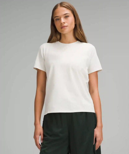 Organic Cotton Straight-Hem Crewneck T-Shirt