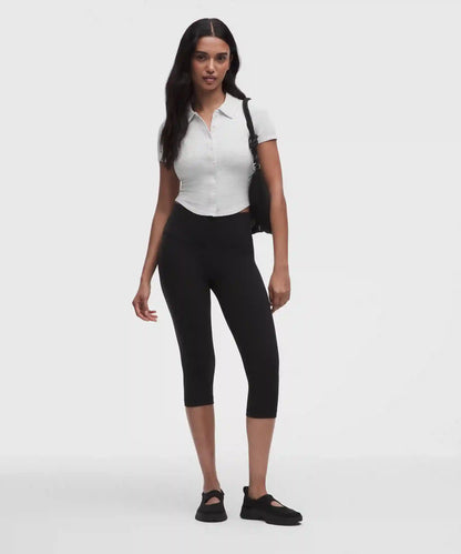 Button-Up Collared Short-Sleeve Shirt