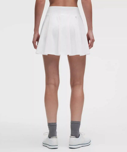 Top-Stitched Pleated Golf Skirt