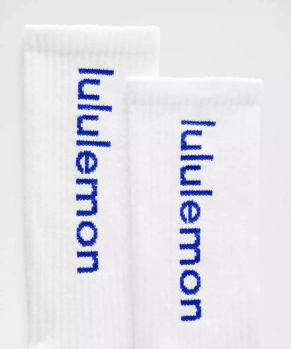 Unisex Daily Essential Crew Socks *Wordmark