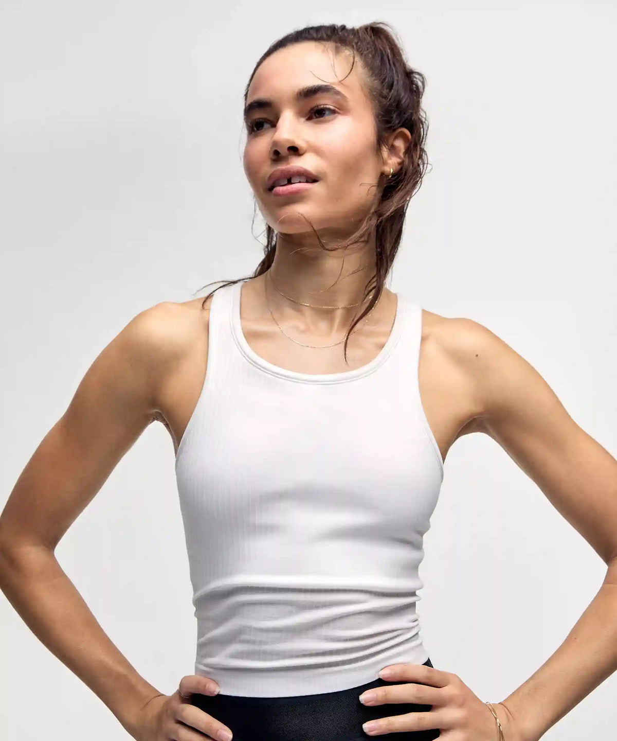 Ebb to Street Cropped Racerback Tank Top *Light Support, B/C Cup