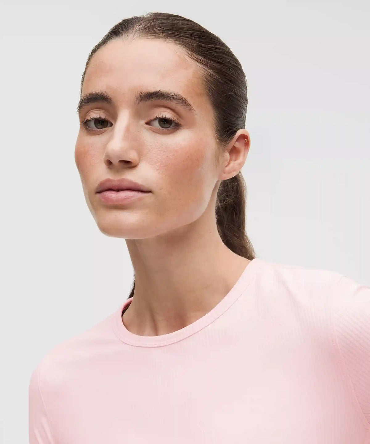 All It Takes Ribbed Keyhole Short-Sleeve Shirt