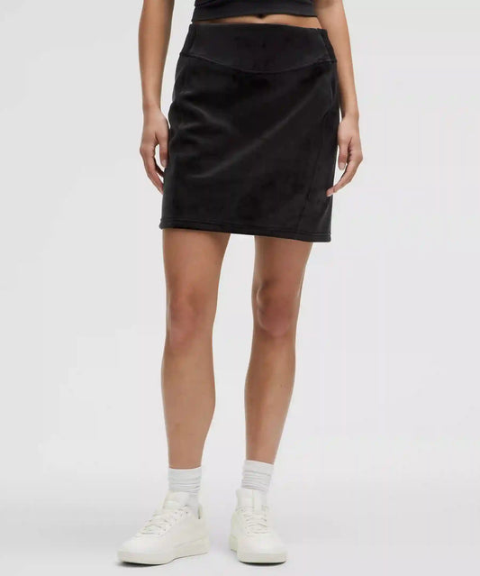 Scuba Mid-Rise Mini Skirt *Velvet