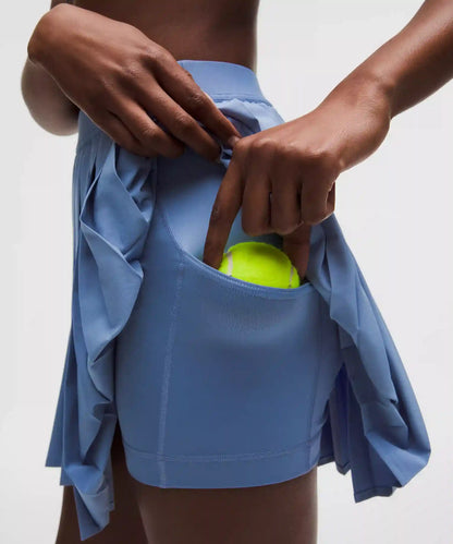 High-Rise Pleated Tennis Skirt *Long