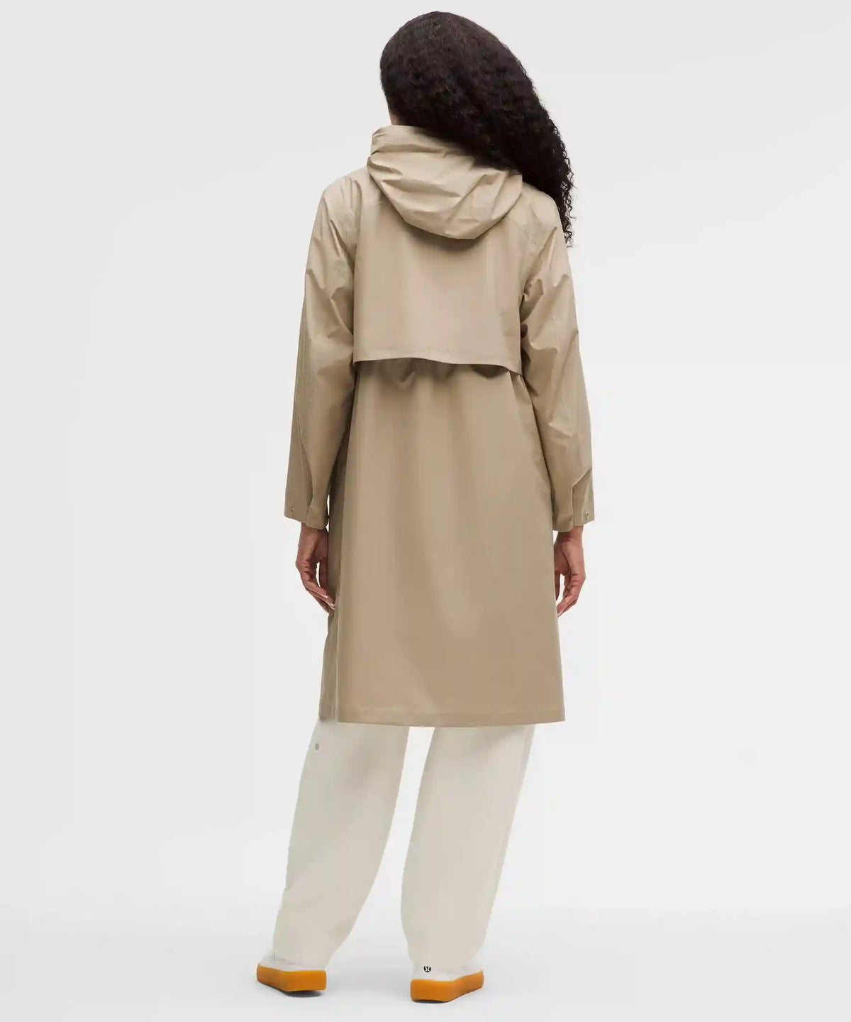 Lightweight Cinch-Waist Rain Coat
