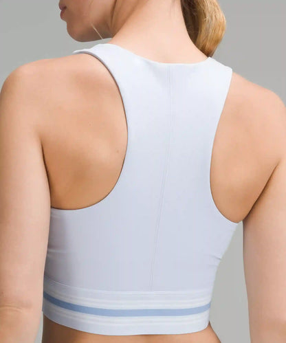 V-Waist Cropped Tennis Tank Top *Medium Support, B/C Cup