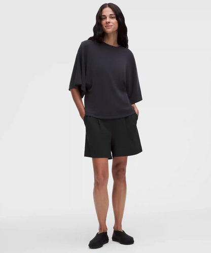 Daydrift Pleated High-Rise Short 5"