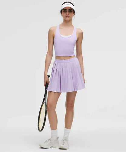 High-Rise Pleated Tennis Skirt *Long