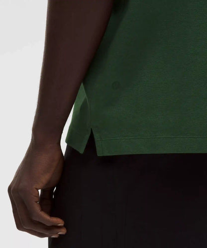 Pique Performer Johnny-Collar Short-Sleeve Shirt