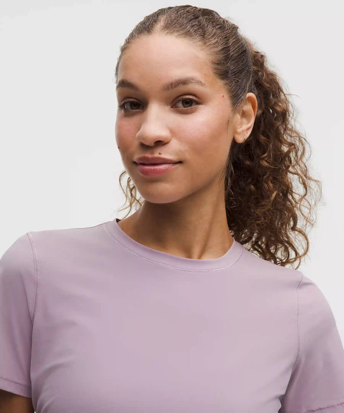 Side-Ruched Running Short-Sleeve Shirt