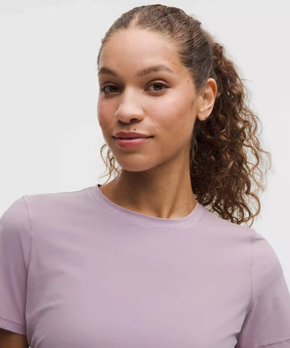 Side-Ruched Running Short-Sleeve Shirt