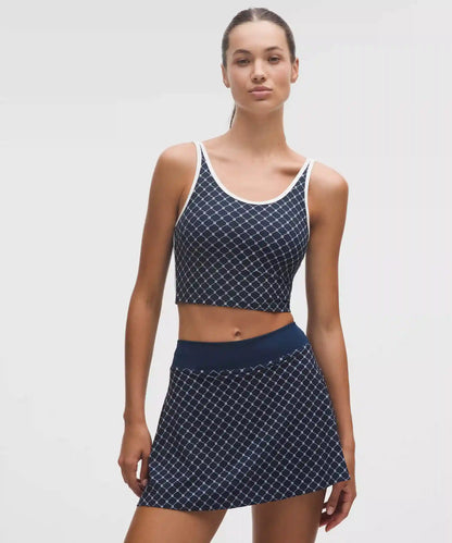 Scoop-Neck Cutout Tennis Tank Top *Medium Support, B/C Cup