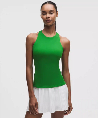 Racerback High-Neck Tennis Tank Top *B/C Cup
