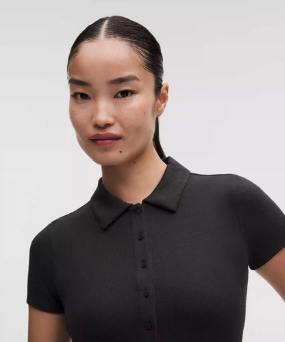 Button-Up Collared Short-Sleeve Shirt