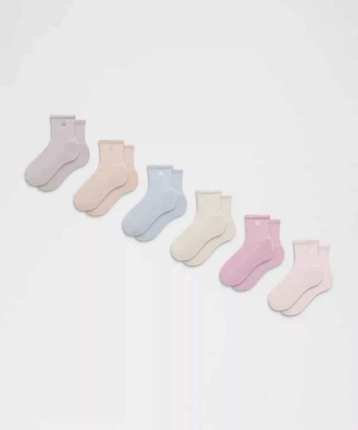 Unisex Daily Essential Quarter Socks *6 Pack