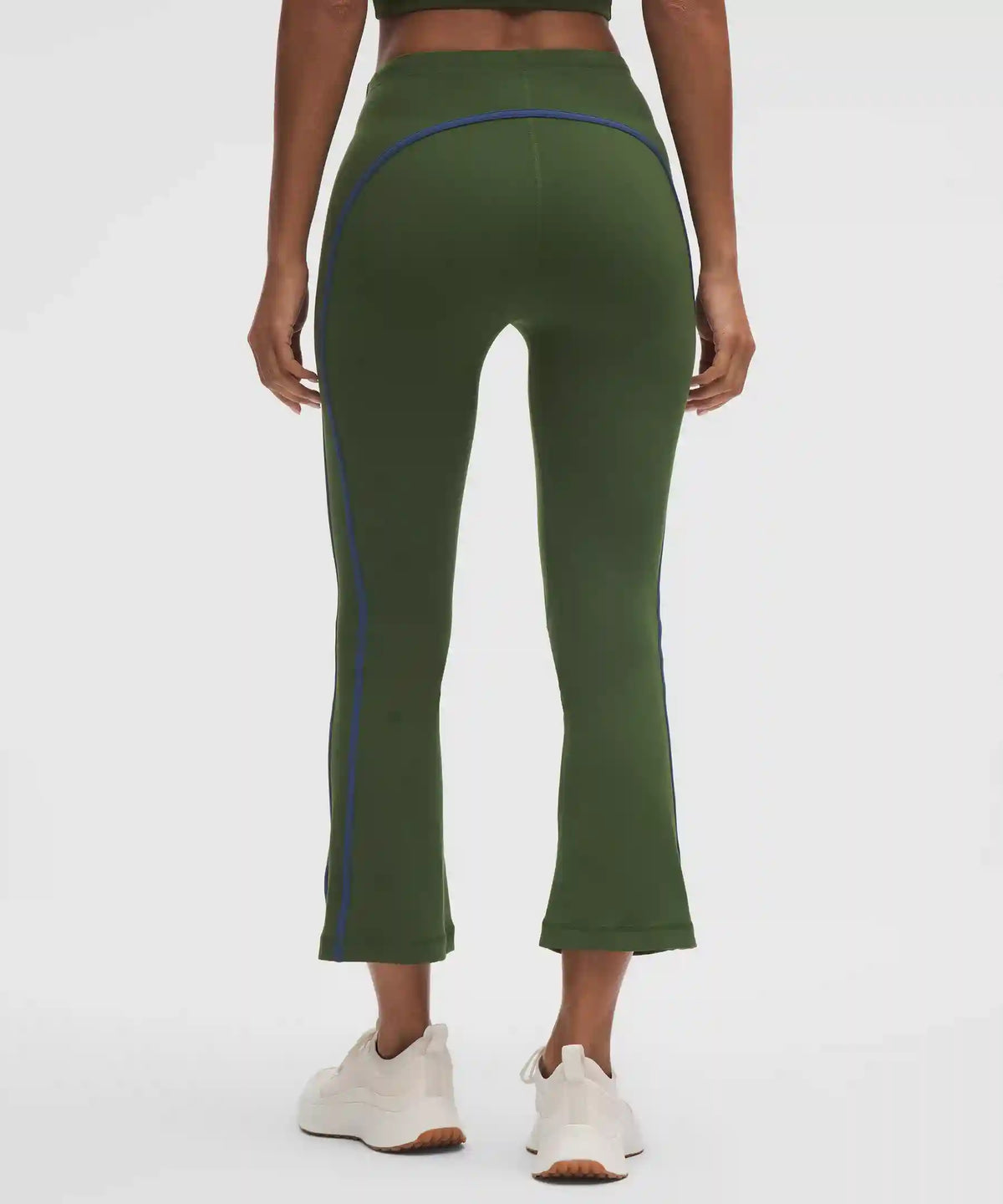 Nulu Sporty Trim Mid-Rise Flared Pant