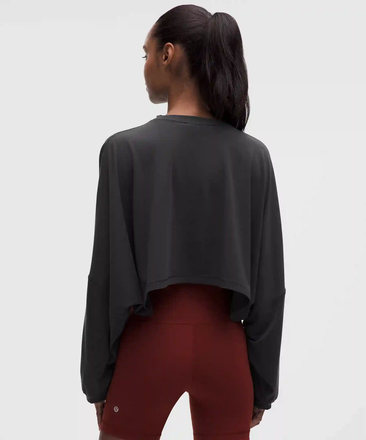 EasySet Relaxed-Fit Cropped Long-Sleeve Shirt