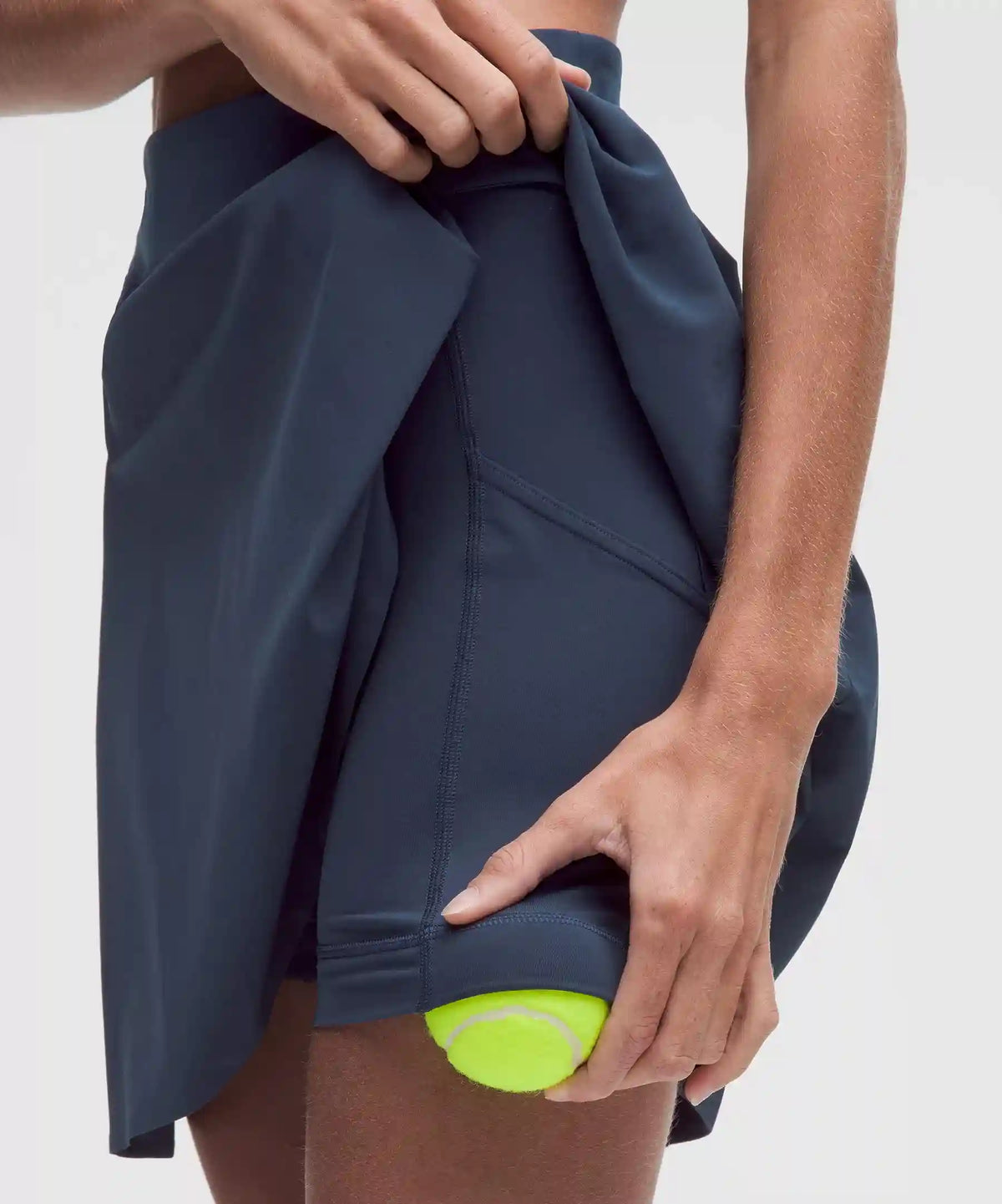 A-Line Side-Pleat Tennis Skirt *Long