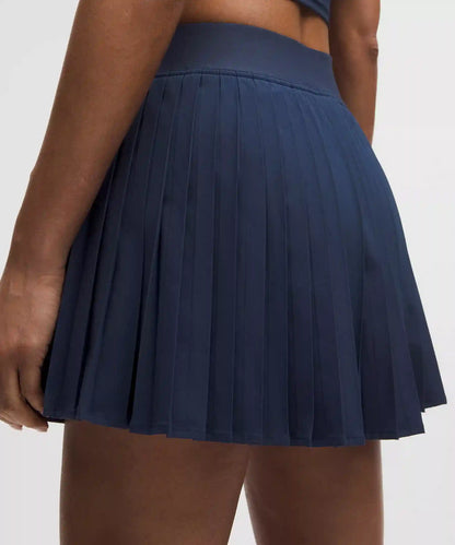 Knife-Pleat High-Rise Tennis Skirt