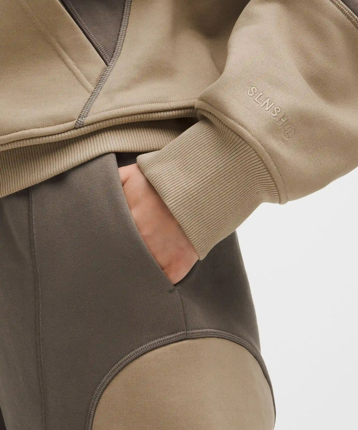 Cotton Fleece Mid-Rise Straight-Leg Pant *SLNSH Collection