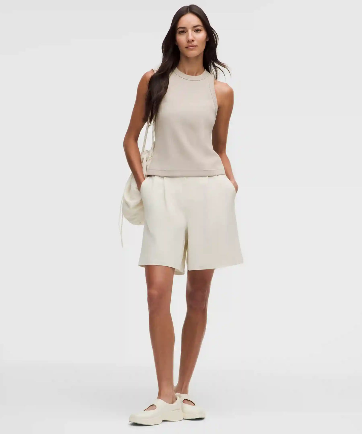 Daydrift Pleated High-Rise Short 7"