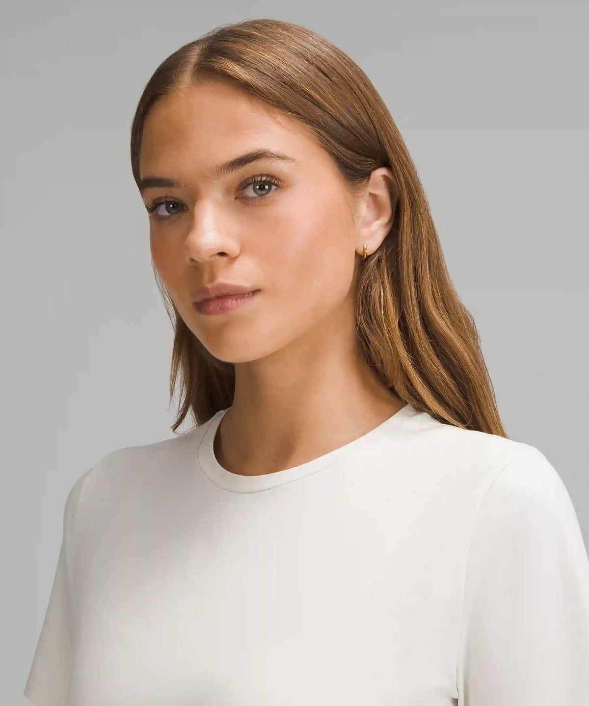 Organic Cotton Straight-Hem Crewneck T-Shirt