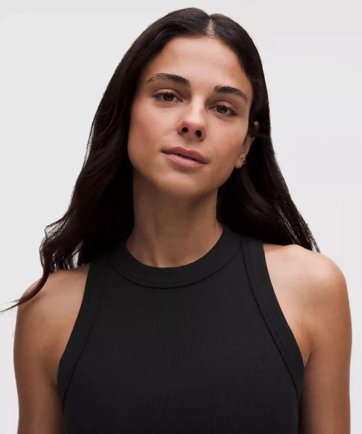 Ribbed Heavyweight Cotton-Blend Racerback Tank Top