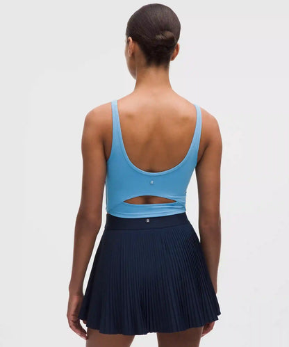Scoop-Neck Cutout Tennis Tank Top *Medium Support, B/C Cup