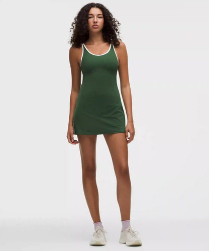 Scoop-Neck Cutout Tennis Dress