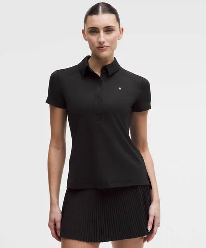 Quick-Dry Short-Sleeve Polo Shirt Straight Hem *Logo